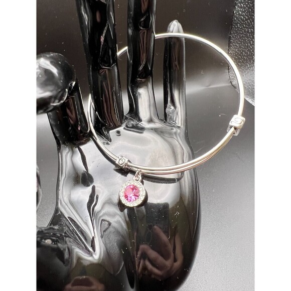 Pink Crystal Wire Bracelet - Picture 1 of 2